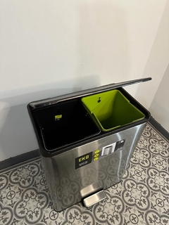 Tacho de basura dual reciclador 40 litros - comprar online