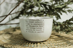 Tazón con Texto en internet