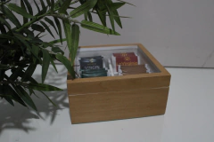 Caja de te x 4 madera con blanco
