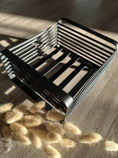 Organizador servilletero de hierro negro - comprar online