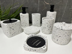 Dispenser granito circular Blanco - comprar online