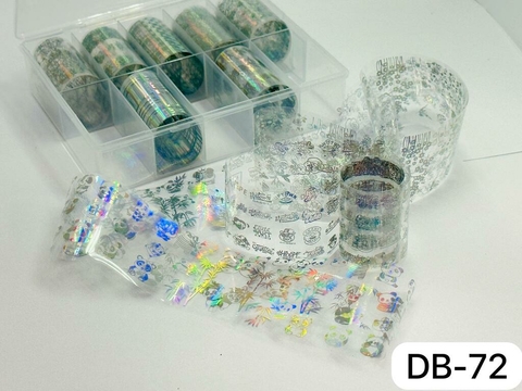 PAPEL FOIL X 10 *DB-72* pack x 12 *