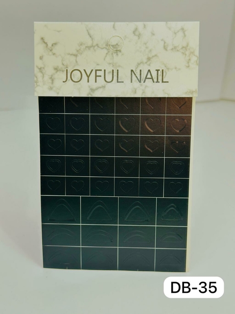 STENCIL PARA UÑAS *DB-35* (PROMO X 12)