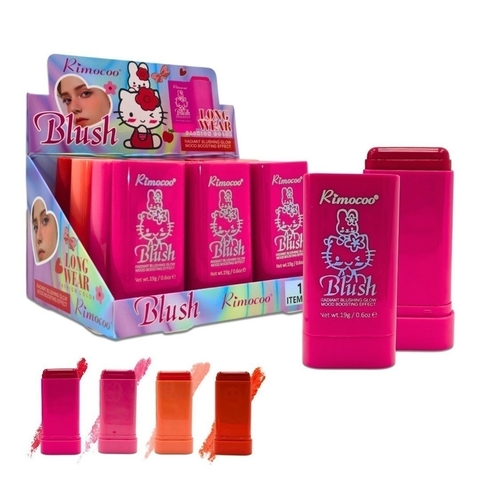 RUBOR EN BARRA KITTY RIMOCOO *RM-131* (CAJA X12 PCS)