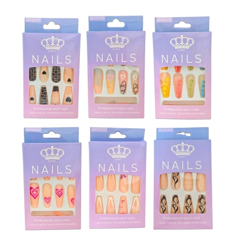 UÑAS POSTIZAS *70941* *102401* (PACK X 12)