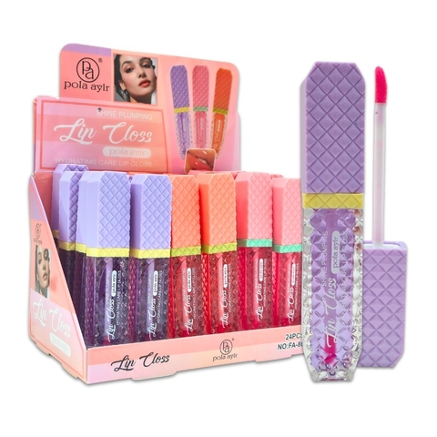 LIP GLOS VOLUMINIZADOR POLA AYLR *GQ-DEBBY-16* (CAJA X24PCS)