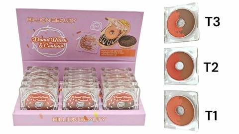 DONUT RUBOR Y CONTORNO BILLION BEAUTY(CAJAX12PCS) *F24-GQ-DEBBY-10083*