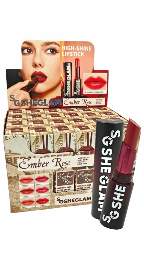 LAPIZ LABIAL EMBER ROSE SHEGLAM *GQ-DB-128* (CAJA X24)