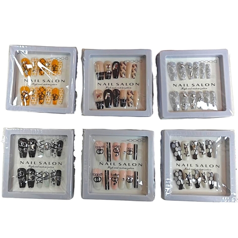 UÑAS POSTIZAS DE DISEÑADOR *GQ-JP05* (PACK X 12)