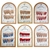 UÑAS POSTIZAS COFFIN CON STRASS *GQ-JP10* (PACK X 12)