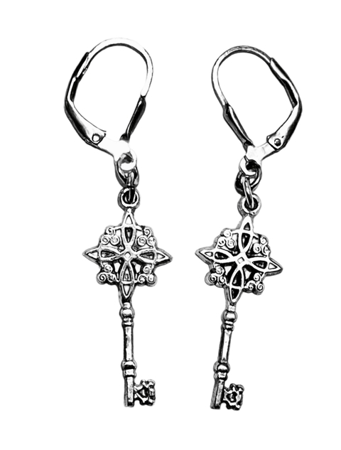 Aretes de Llave Nudo de las Brujas Plata .925 Rodi