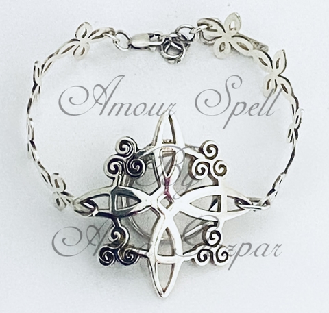 Brazalete Nudo de Brujas Plata.925 Baño de Rodio
