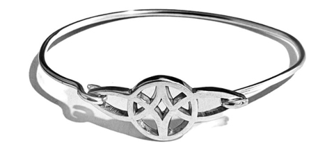 Brazalete Almas Gemelas Hombre,Plata925,Rodio.