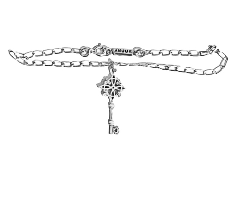 Pulsera llave Nudo de brujas Triskel Plata.925 Rod