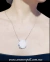 Collar con Ópalo Dendrítico Plata.925 con Flor Plata.925 Rodio. - tienda en línea