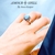 Anillo Labradorita Azul Natural, con nudos bruja a los ladosPlata925 Rodio. - Amour Spell By Anna Gazpar