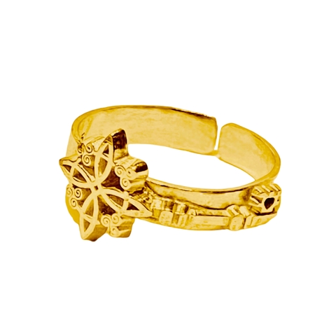 Anillo Llave Nudo de las Brujas Plata 925 con Baño de Rodio/Oro/Oro Rosa/ Rodio negro