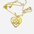Dije CorazonCelta Amor Eterno con llave Plata925 baño Rodio/Roda/Oro