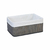 Cesto plegable de bambú 33 cm × 23 cm × 14 cm gris