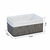 Cesto plegable de bambú 33 cm × 23 cm × 14 cm gris - comprar online