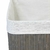Cesto plegable de bambú 33 cm × 23 cm × 14 cm gris - Shop.Vendetutti