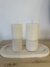 Set de bandeja y velas de soja - comprar online