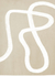 Cuadro lineas blancas fondo beige - comprar online