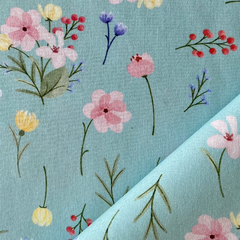 Tecido Tricoline Digital Petúnia 100% Algodão - Costura Criativa Tecidos