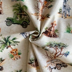 Tecido Tricoline Digital Safári I 100% Algodão - comprar online