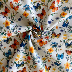 Tecido Tricoline Digital Borboletas II cor 03 100% Algodão - comprar online