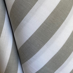 Tecido Tricoline Listrado Largo Cinza 330 Fio Tinto 100% Algodão - comprar online