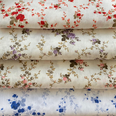 Tecido Tricoline Sarah Floral 100% Algodão - comprar online
