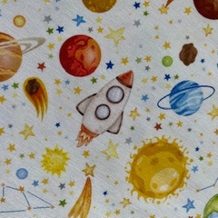 Tecido Tricoline Digital Planetas 100% Algodão na internet