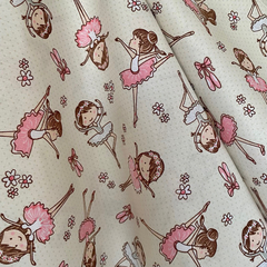 Tecido Tricoline Bailarina 100% Algodão na internet