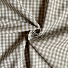 Tecido Tricoline Fio Tinto Xadrez Pequeno 9xm Vichy Cinza 100% Algodão na internet