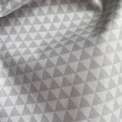 Tecido Tricoline Mini Losangos Cinza 100% Algodão - comprar online