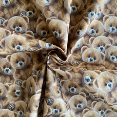 Tecido Tricoline Digital Teddy 100% Algodão - Costura Criativa Tecidos