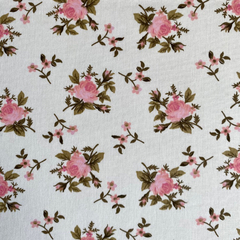 Tecido Tricoline Floral Angel 100% Algodão