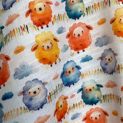 Tecido Fralda Estampa Digital 70x70 100% Algodão - comprar online