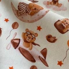 Tecido Tricoline Digital Moon Bear 100% Algodão na internet