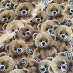 Tecido Tricoline Digital Teddy 100% Algodão na internet