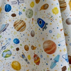 Imagem do Tecido Tricoline Digital Planetas 100% Algodão