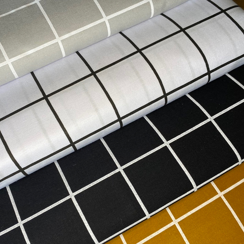 Tecido Tricoline Grid 100% Algodão