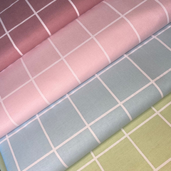 Tecido Tricoline Grid 100% Algodão - comprar online