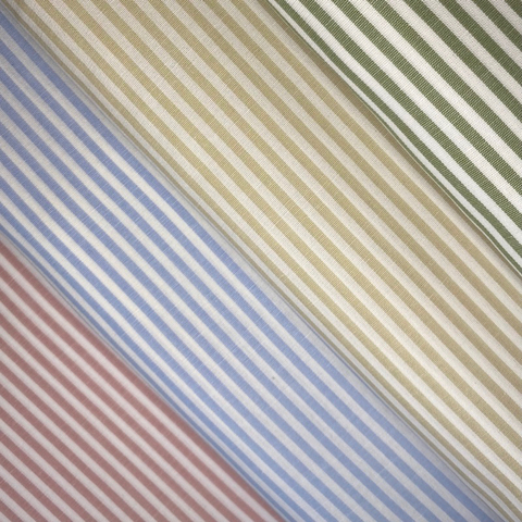 Tecido Tricoline Fio Tinto Listrado 227 100% Algodão