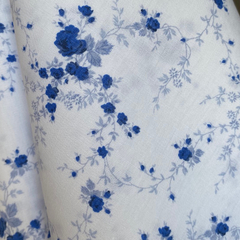 Tecido Tricoline Sarah Floral 100% Algodão