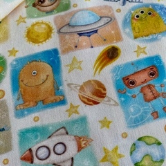 Tecido Tricoline Digital Planetas Quadros 100% Algodão na internet