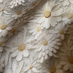 Tecido Tricoline Digital 3D Efeito Renda 100% Algodão