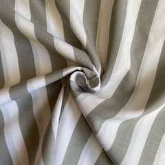 Tecido Tricoline Listrado Largo Cinza 330 Fio Tinto 100% Algodão na internet
