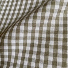 Tecido Tricoline Fio Tinto Xadrez Pequeno 9xm Vichy Cinza 100% Algodão - comprar online